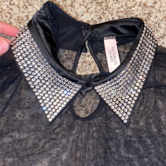 NWOT VICTORIA SECRET SWAROVSKI COLLARED BODYSUIT - Picture 7 of 7
